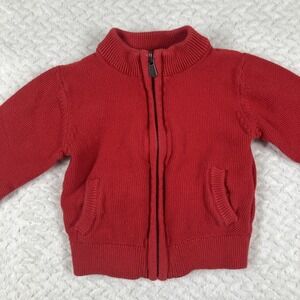 Baby El Corte Ingles Baby 3-6 Months‎ Red Hooded Jacket Coat Made in Spain